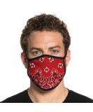 Buy Washable Unisex Bandana Face Mask with Ear Loops - Reversible Perfect Fit for Small Faces | Made in USA | International Shipping - Buy Online on GoSupps.com