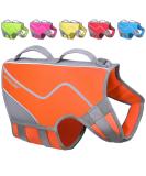 Vivaglory Sporty Neoprene Rescue Vest for Dogs - Orange XL (74-84cm) | Durable & Comfortable Pet Security Harness - Buy Online on GoSupps.com