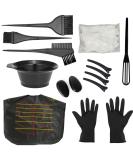 Professional Hair Dye Kit with Colouring Tools - Bowl, Brush, Comb, Gloves, Cap & Clips for Salon-Quality Results - DIY Hair Colouring Essentials - Buy Online on GoSupps.com