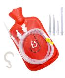 JZCXword Enema Bag Kit for Colon Cleanse  6.3ft Silicone Hose 5 Enema Tips 2L Enemas Bag at Home Water & Colon Detox Cleanse Kit - Buy Online on GoSupps.com