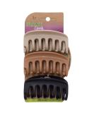 Planet Goody Sustainable Round Claw Clips  Assorted Colors (Colors may vary)  3 Counts (Pack of 1) - Pain-Free Hair Accessories for Women  Men  Boys and Girls NEUTRAL - Buy Online on GoSupps.com