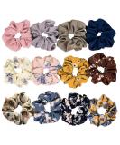 12PCS Velvet Scrunchies Hair Ties Set - Elastic Hair Bands for Women & Girls - Perfect Rubber Bands for All Hair Types - Buy Online on GoSupps.com