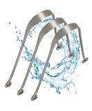 3x Ayurvedic Stainless Steel Tongue Scraper | Effective Bad Breath Solution | Eco-Friendly Tongue Cleaner - Buy Online on GoSupps.com