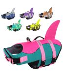 Cit toile Dog Life Jacket - Lightweight & Safe Swimming Vest for Small Medium & Large Dogs - Denim Blue & Pink - Reflective Handle for Water Sports - Buy Online on GoSupps.com