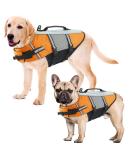 Alagirls Adjustable Dog Lifebuoy Jacket - Durable Pet Lifesaver Vest for Large Dogs - XS (34-44cm) - Orange - Buy Online on GoSupps.com