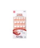 KISS Salon Acrylic French Nail Manicure Set, Medium Length, Square,  Sugar Rush, Nail Kit Includes Pink Gel Nail Glue (Net Wt. 2 g / 0.07oz.), Mini File, Manicure Stick, and 28 Fake Nails - Buy Online on GoSupps.com