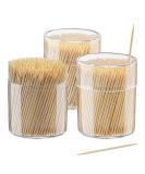 1500 Count Bamboo Double Pointed Toothpicks - Round Wood Picks for Teeth Cleaning - Buy Online on GoSupps.com