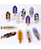 Cptots 12PCS No Bend Hair Clips | Creaseless Acrylic Resin Clips for Makeup & Styling | Hair Barrettes for Women - Style04 - Buy Online on GoSupps.com