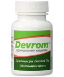 Devrom Tablets 100 Tablets - New & Old Package | Fast-Acting Odor Control - Buy Online on GoSupps.com