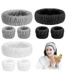 Buy AIEX 9-Piece Makeup Headband Set for Women - Soft Microfiber Spa & Facial Headbands (White Gray Black) - Cute & Comfortable for Every Use - Buy Online on GoSupps.com