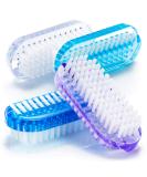com-four 4X hand washing brush in bright colors - nail brush for hand and nail cleaning (04 pieces - colorful) - Buy Online on GoSupps.com