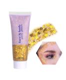 BestAuty Glitter Body Gel 50ml - Long-Lasting Gold Glitter for Face Hair Lips & Nails | Perfect for Festival & Party Make-Up - Buy Online on GoSupps.com