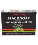 African Formula Black Soap 3.5 Ounce Shea Butter & Aloe Vera (103ml) (6 Pack) 3.5 Ounce (Pack of 6) - Buy Online on GoSupps.com
