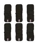 Littles and Bloomz 6 Charcoal Reusable Nappy Insert with Elastic Gussets 5 Layers Cloth Diaper Liner Booster BCC6 Charcoal Gusset 06 - Buy Online on GoSupps.com