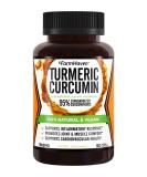 Turmeric Curcumin with BioPerine Black Pepper  95 Curcuminoids 1965mg Maximum Absorption for Joint Support  Healthy Inflammatory Response Non-GMO Turmeric Capsules Made in USA - 90 Veg Caps 90 Count (Pack of 1) - Buy Online on GoSupps.com