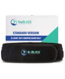 Sacroiliac SI Joint Hip Belt for Men & Women - Adjustable Compression Strap for Sciatica, Pelvic, Lower Back & Nerve Pain Relief - Lumbar Support & Leg Stabilizer - Buy Online on GoSupps.com
