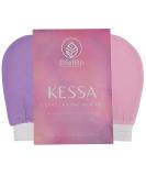BfefBo Body Exfoliating Glove KESSA Pink & Purple 2 PACK Bath & Shower Mitt Body scrub Exfoliator Plant based Targets keratosis pilaris Plastic free (Pink) Pink Purple - Buy Online on GoSupps.com