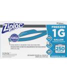 Ziploc Gallon Food Storage Freezer Bags Grip n Seal Technology for Easier Grip Open and Close 250 Count 250 Count (Pack of 1) - Buy Online on GoSupps.com