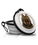 Malinois Portable Drinking Bowl - Foldable Travel Pet Bowl with Carabiner | Unique & Handy Design for On-the-Go - Buy Online on GoSupps.com