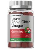 Organic Apple Cider Vinegar Gummies | 60 Gummies | Vegan  Non-GMO & Gluten-Free Supplement | USDA Certified Organic ACV | Apple Flavor | by Horbaach - Buy Online on GoSupps.com