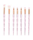 WLLHYF 7Pcs Crystal Handle Makeup Brush Set | Professional Cosmetic Brushes for Foundation Powder Eyeshadows & Blush | Colorful Beauty Tools for Flawless Makeup - Buy Online on GoSupps.com