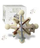Boby's sensory baby Beißring Navajo White/motor toy made of BPA-free silicone/dental aid for baby and rattles in a/multifunctional baby toys easy to clean - Buy Online on GoSupps.com