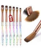 Saviland Kolinsky Acrylic Nail Brush Set - 6 PCS Professional Crystal Brushes for Acrylic Application and Nail Extension - Sizes 4/6/8/10/12/14 - Buy Online on GoSupps.com