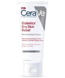 CeraVe Moisturizing Cream for Diabetics Dry Skin | Urea Cream with Bilberry for Face and Body | Fragrance Free & Paraben Free | 8 Ounce - Buy Online on GoSupps.com
