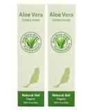 Organic Aloe Vera Gel 99% - Cold Pressed from Fuerteventura - 250ml (2 Units) - Best for Skin & Hair | International Shipping - Buy Online on GoSupps.com