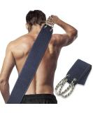 Kireida Double-Sided Back Scrubber | Large Body Peeling Washcloth for Shower | Black - Thorough Cleaning & Exfoliation - Buy Online on GoSupps.com