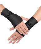 TOFLY Medical Wrist Compression Sleeves - Premium Support for Carpal Tunnel, Pain Relief, Arthritis, Tennis, Tendonitis - Wrist Brace for Men and Women - 1 Pair (Black, Small) - Buy Online on GoSupps.com