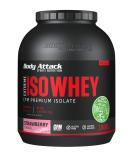 Body Attack Extreme ISO Whey - Strawberry 1.8 kg - CFM Whey protein isolate from 100% Irish pasture milk gluten -free rich in EAAS perfectly soluble low in fat without aspartame 90.6% isolate content Strawberry 1.8 kg (1 Pack))) - Buy Online on GoSupps.com