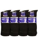 Physicians Approved Diabetic Socks Crew Unisex 12-Pack 10-13 Black - Falari - Buy Online on GoSupps.com