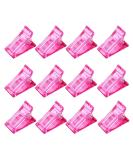 BAQI 12 Pieces Poly Gel Quick Building Nail Tips Clip Plastic UV LED Builder Clamps Finger Mold Fixing Clips Polygel Nails Extension Forms DIY Manicure Nail Art Tool for Women Girls Pink - Buy Online on GoSupps.com