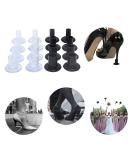 High Heel Protectors - 8 Pairs Heel Stoppers & Repair Caps for Women - 4 Sizes Shoe Heel Covers - Ideal for Weddings, Grass, Gravel, Wetlands - Black/Clear - Pack of 8 - Buy Online on GoSupps.com