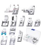 12 Pieces Sewing Machine Presser Foot Set Sewing Machine Spare Parts Accessories Multifunctional Sewing Foot Presser for Most Sewing Machines - Buy Online on GoSupps.com