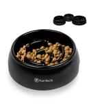 Black Slow Feeder Dog Bowl - Medium Size by Purrfects for Healthy Eating - Buy Online on GoSupps.com