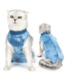 Lianzimau Katzenbody - Post-Op Cat Body Suit for Recovery | Medical Cat Clothing | Anti-Losing Collar Alternative - Blue Catwear - Buy Online on GoSupps.com