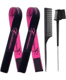 Lace Melting Bands for Wig Edges - Elastic Bands for Secure Wig Placement - 2 Pack Black+Pink - Buy Online on GoSupps.com