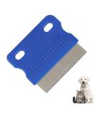 Flea Comb for Dogs and Cats - Stainless Steel Fine Tooth Grooming Tool for Tear Stains, Fleas, Lice - Pet Grooming Comb - Buy Online on GoSupps.com