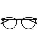 Opulize Met Blue Light Blocking Reading Glasses | Round Frame | Scratch Resistant | Spring Hinges | Improve Sleep | Computer Gaming | Anti-Reflective | Black | Unisex | Pack of 1 | +1.00 Magnification - Buy Online on GoSupps.com