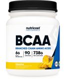 Nutricost BCAA Powder (Pineapple) - 90 Servings Optimal 2:1:1 Ratio Premium Amino Acids for Muscle Recovery & Performance - Buy Online on GoSupps.com