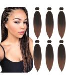 Xusuperb 20 Ombre Pre-Stretched Braiding Hair Extensions - Soft Knotless Yaki-Textured Braids (6 Packs T1B/30#) for Easy Styling - Buy Online on GoSupps.com