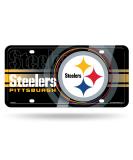 NFL Pittsburgh Steelers Black Metal License Plate Tag - 6 x 11.5 inches - Buy Online on GoSupps.com