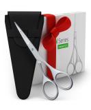 Suvorna 4.5 Mustache & Beard Grooming Scissors for Men - Nose & Facial Hair Trimming Barber Shears - Buy Online on GoSupps.com