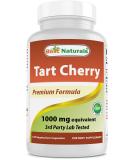 Best Naturals Tart Cherry Extract 1000mg Veggie Capsules - Healthy Uric Acid Levels & Joint Function - 120 Count - Buy Online on GoSupps.com