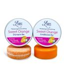 Lyness Sweet Orange Shampoo & Conditioner Bar Set | Organic Eco-Friendly & Plastic-Free | Best Natural Hair Care - Buy Online on GoSupps.com