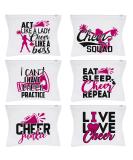 Cheerleading bag for girls 60 pieces cheerleading case for girls with zipper cheerleader travel bag portable cheerleading bag for women teammates gifts 6 styles - Buy Online on GoSupps.com