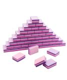 CGBE Mini Nail Buffer Block 180/100 Grit Sponge Nail Polish Sanding Buffer Strips Nail File Blocks Manicure Tools (Pink-Purple) - Buy Online on GoSupps.com