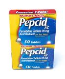 Pepcid AC Maximum Strength Tablets - 2 Pack (100 Count) - Acid Reducer - Buy Online on GoSupps.com